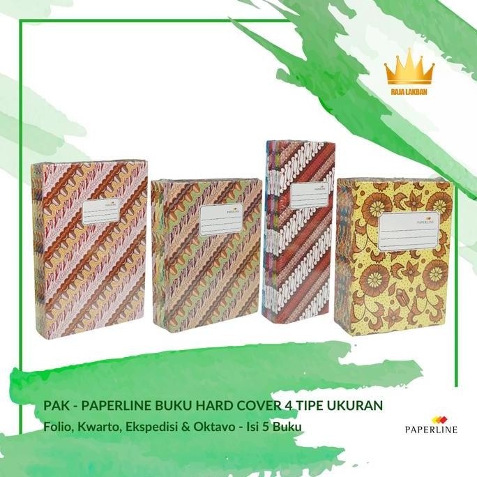 

Buku Tulis hard cover Paperline Folio, Kwarto, Ekspedisi & Oktavo/ 100 Lembar - Pak