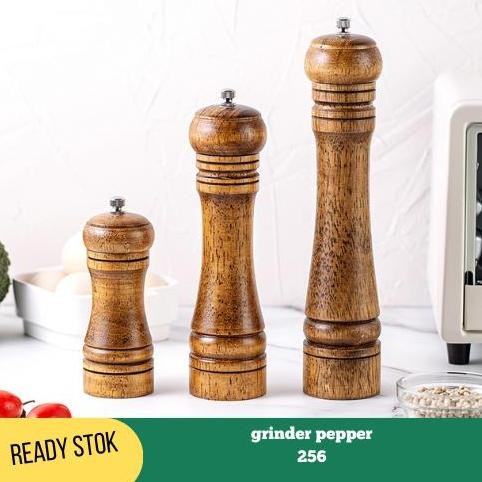 

Terlaris Pepper Mill Grinder Gilingan Lada Merica Kayu 256