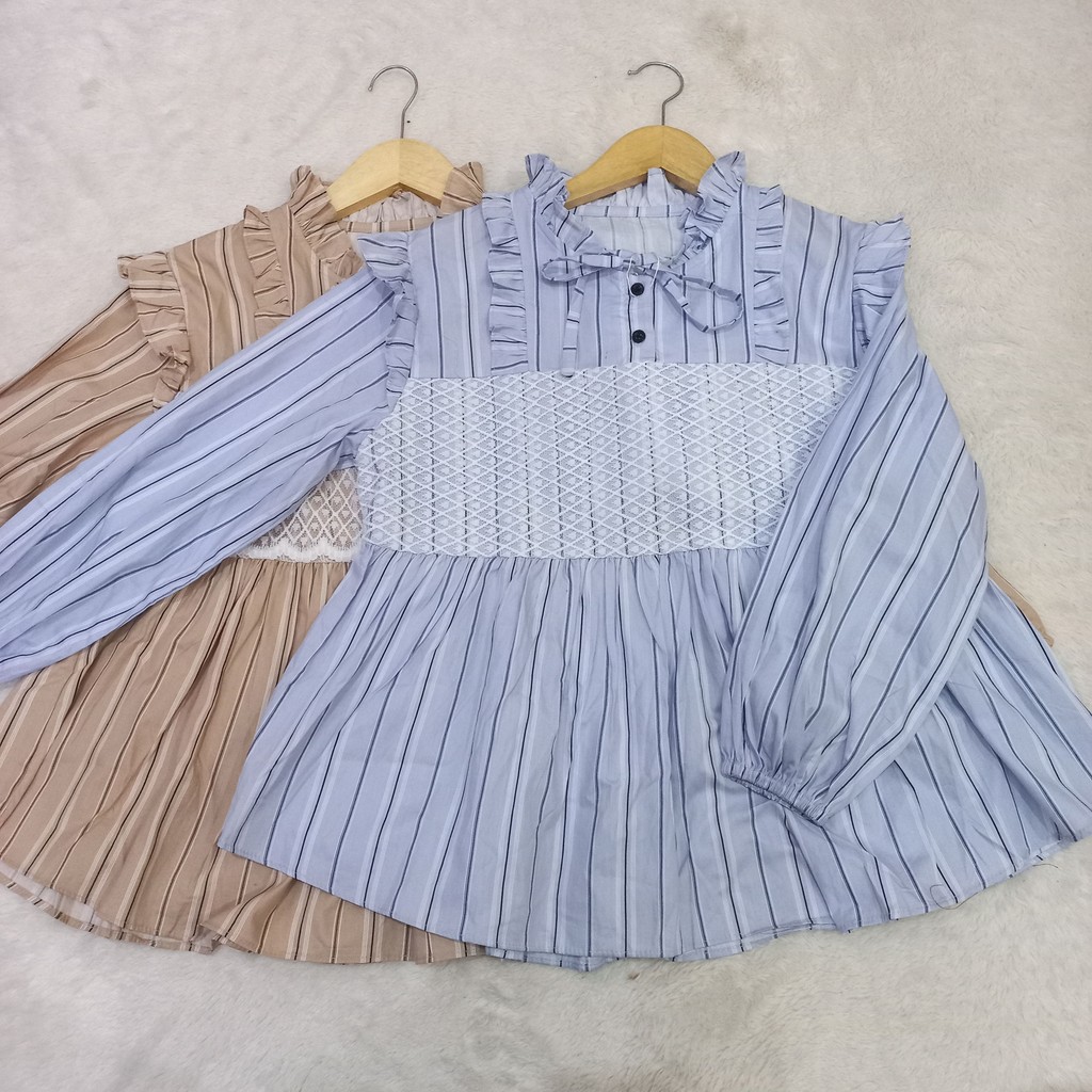 Kemeja Wanita Blouse Wanita Rayon Blouse Crinkle Kemeja Linen Wanita Setelan Rayon Wanita Blouse Cro