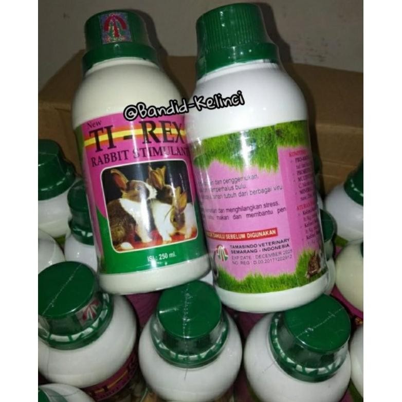 Terlaris TIREX VITAMIN KHUSUS KELINCI, RABBIT STIMULANT VITAMIN BULU KELINCI, VITAMIN PENGGEMUK KELI