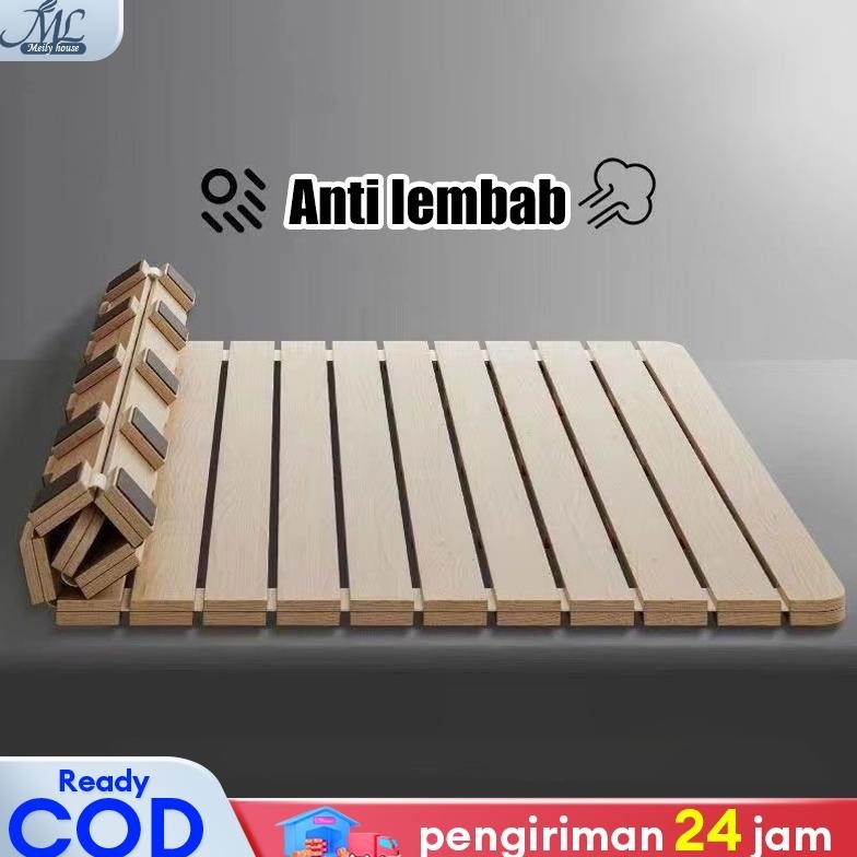 Kasur Lipat Tatami Pallet Kayu Tatakan Dipan Kasur Solid Kasur Papan Tempat Tidur 100% Kayu Solid