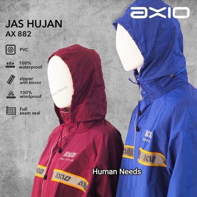 Promo - Jas Hujan Axio 882 Europe Original 100% Raincoat Mantel Mantol Ujan