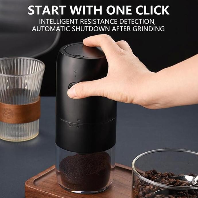 

Terlaris Cliton Alat Penggiling Kopi Elektrik Coffee Grinder Adjustable 1800Mah - Cl18