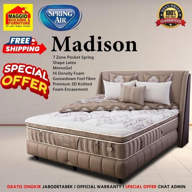 Kasur Springbed Spring Air - Matras Furniture - Madison - Springair Springbed