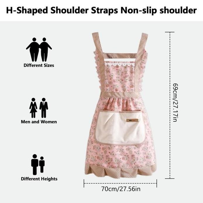 

Terlaris Cooking Apron Celemek Masak Princess Celemek Dapur Anti Minyak