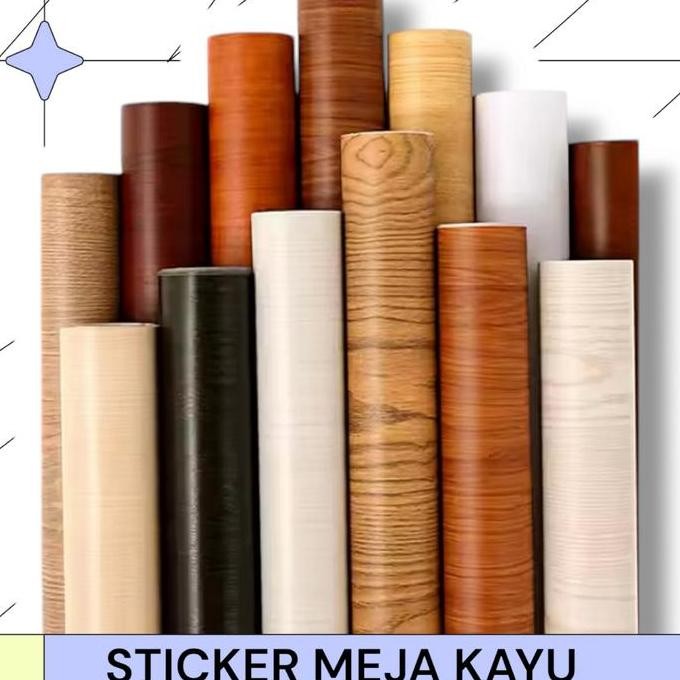 SUPER MURAH HPL STICKER MEJA KAYU / PELAPIS MEJA DINDING PINTU LEMARI SERBAGUNA (60cm3m)