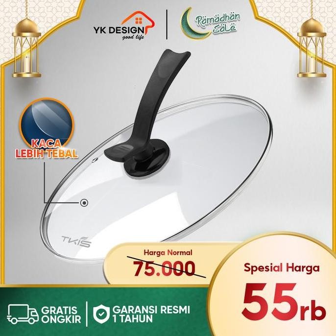 

Terlaris Tkis By Yk Design Tutup Panci Kaca / Tutup Wajan Kaca Bahan Tebal Ukuran 32 Cm Tk-32Cm-Gz