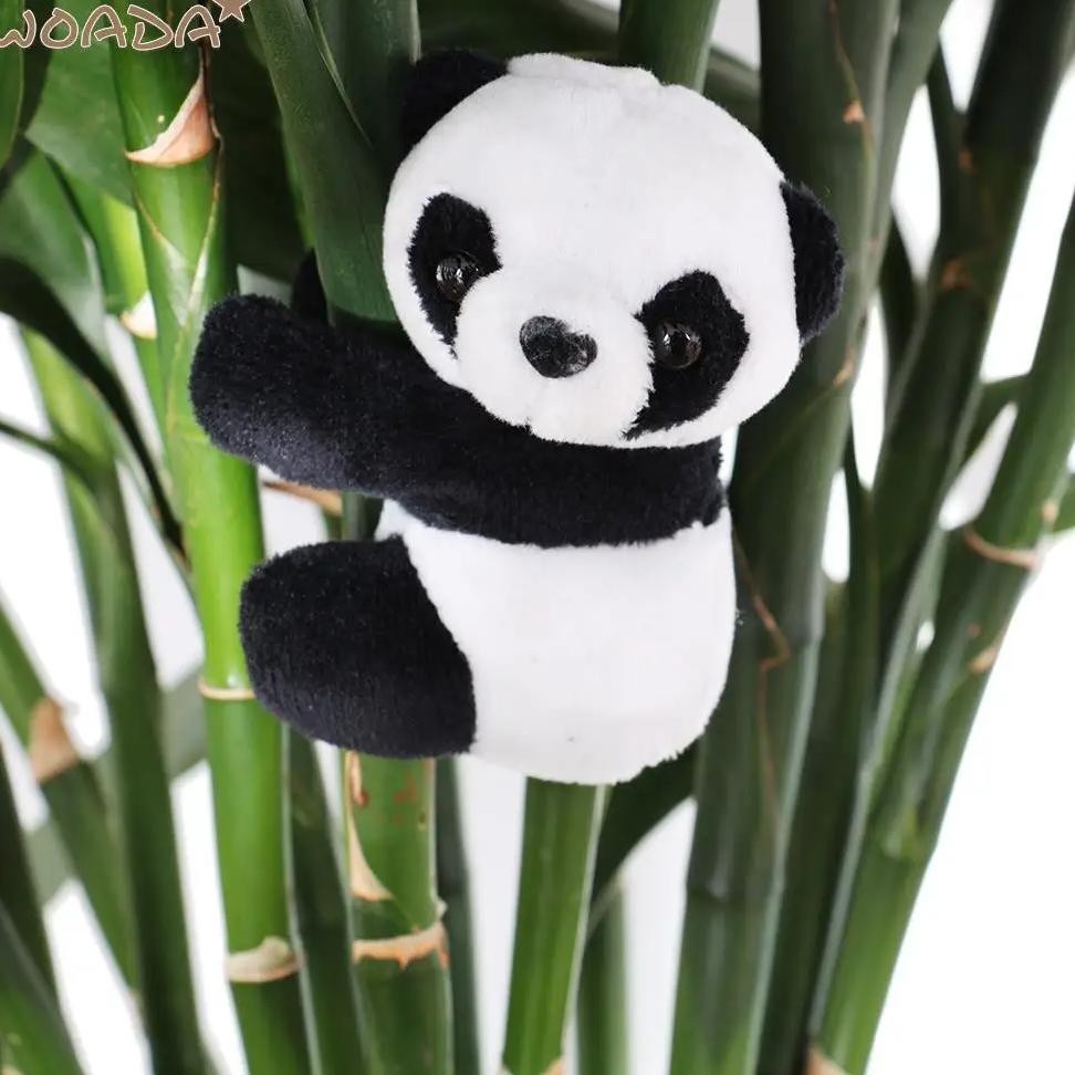 

New 1Pc Kawaii Simulation Panda Clip Plush Toy Doll Sticky Note Clip Cute Mini Doll Hug Panda Peluche Party Home Office Decor