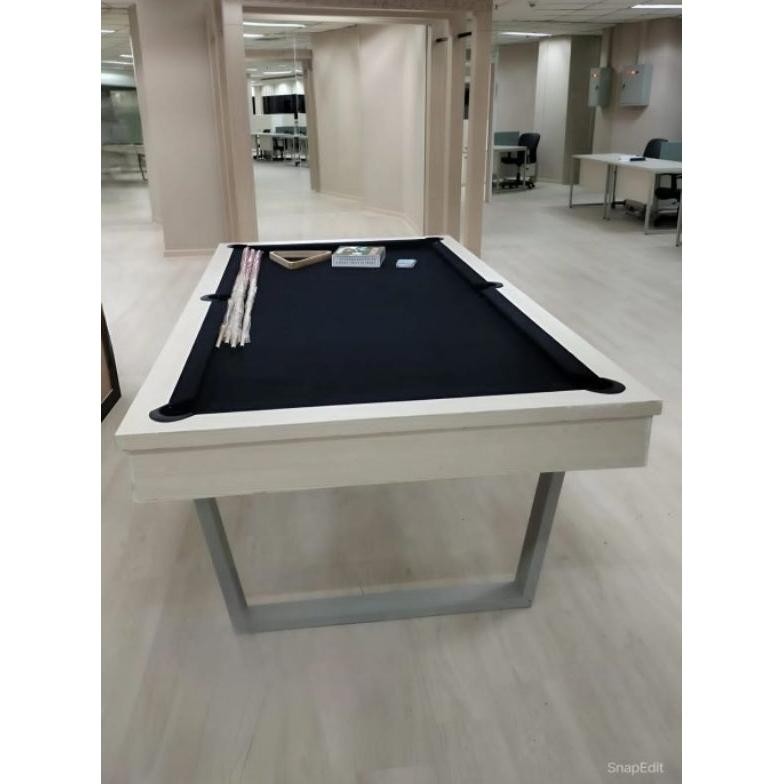 Billiard biliard bilyar pool table 7feet full rangka besi set perlengkapan bermain