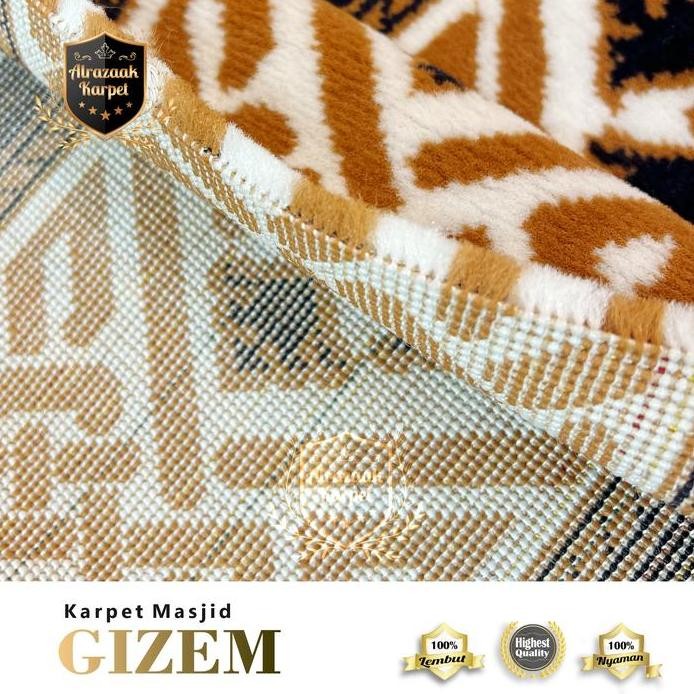 new Karpet/Sajadah Masjid Mushola Gizem Meteran Tebal Murah Polos 10mm murah