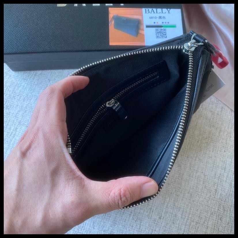 TAS HANDBAG KULIT PRIA BALLY MEN CLUTCH PREMIUM AAA QUALITY STRAP KHAS BALLY