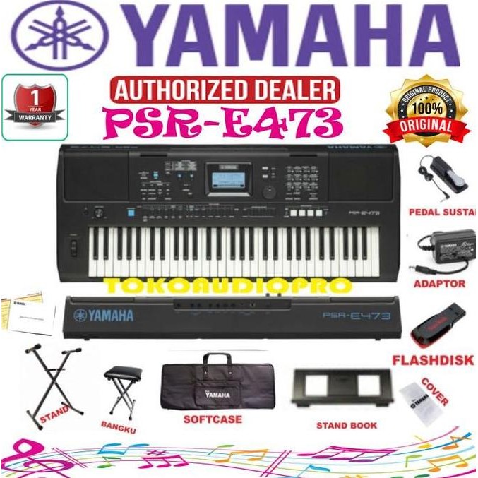 Alat Musik Yamaha Psr E473 / E-473 / Psr E 473 Keyboard