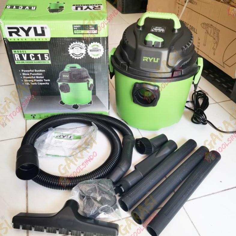 mesin vacuum cleaner RYU RVC 15 wet and dry mesin vacum cleaner ryu basah kering blower penyedot deb