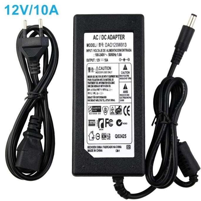 

Terlaris Adaptor 12V 10A Untuk Pompa Air Dc , Led Strip , Cctv , Router
