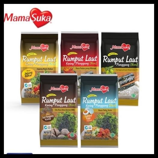 

MAMA SUKA RUMPUT LAUT NORI SEAWEED ISI 2'S