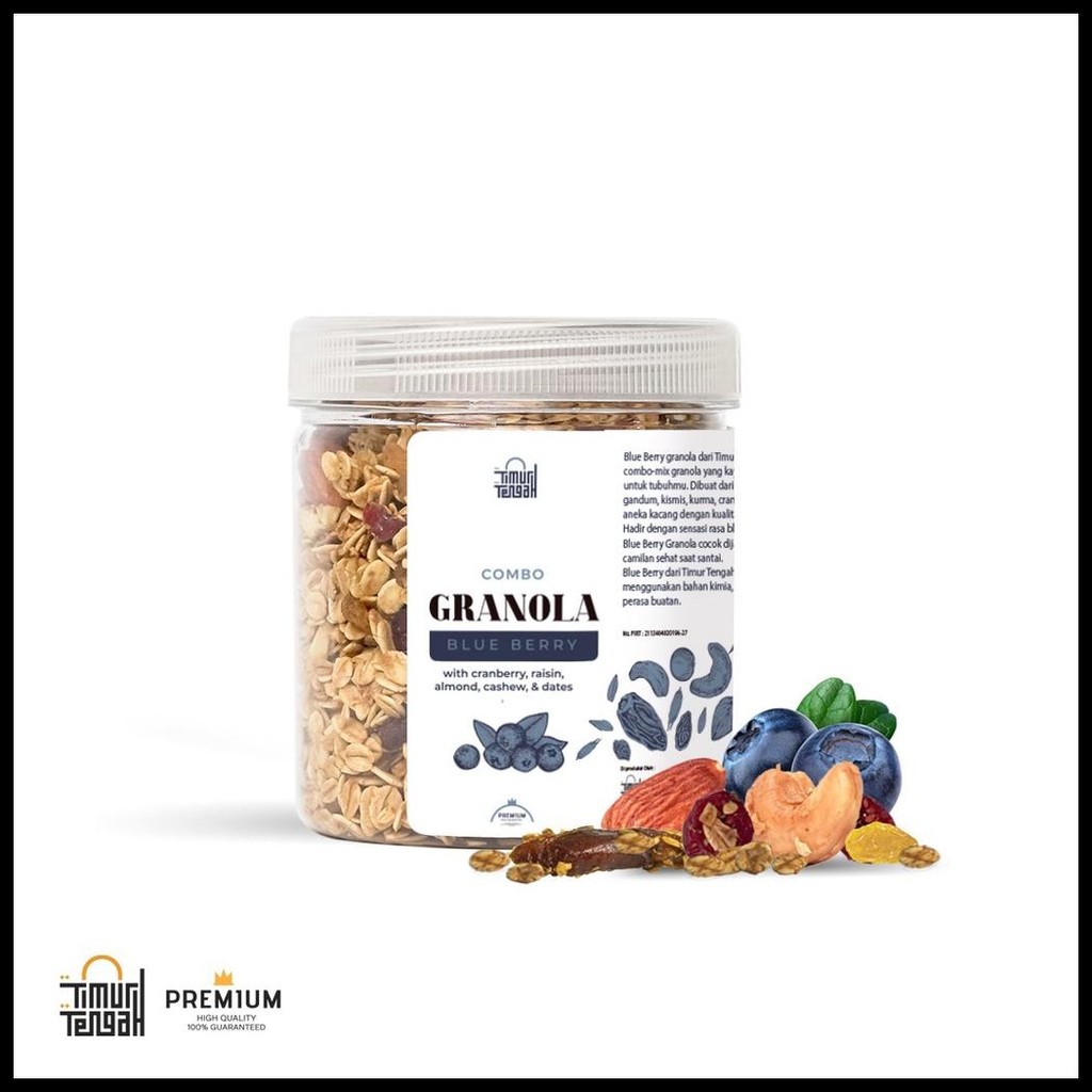 

GRANOLA BERRY TIMUR TENGAH SEREAL MAKANAN SEHAT WITH ALMOND MAKANAN DIET GRANOLA TIMUR TENGAH HALAL