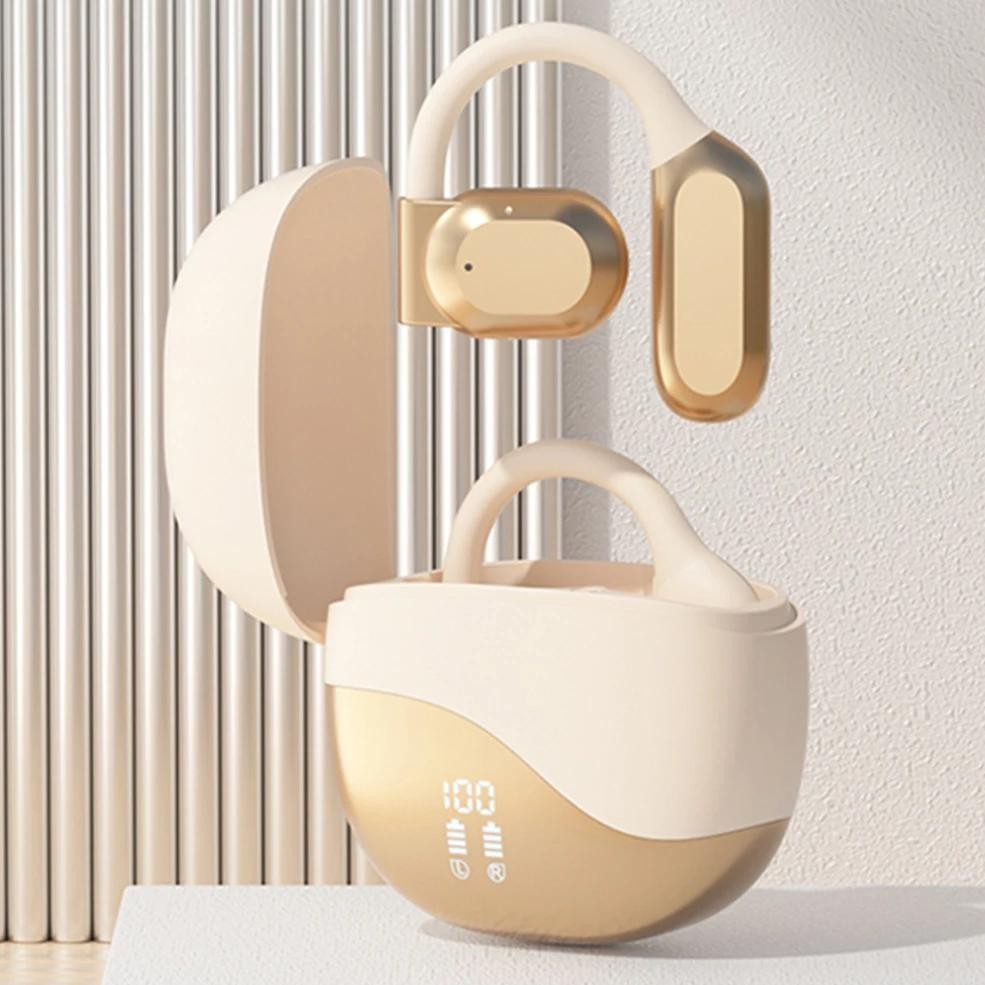 

Real Time AI Translator Earbuds Bluetooth-Compatible 5.4 Noise Cancelling Translator Headset Ear Hook for Sports Business Travel