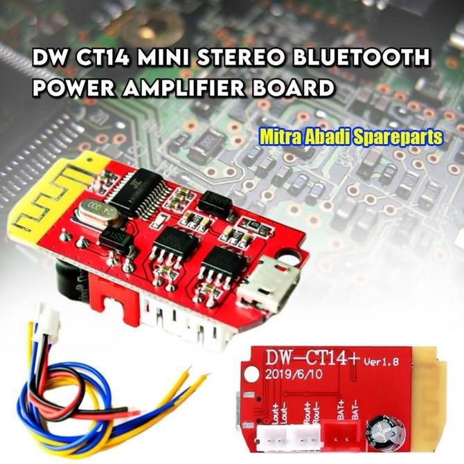DW-CT14 Mini STEREO Speaker Bluetooth Power AMPLIFIER Board