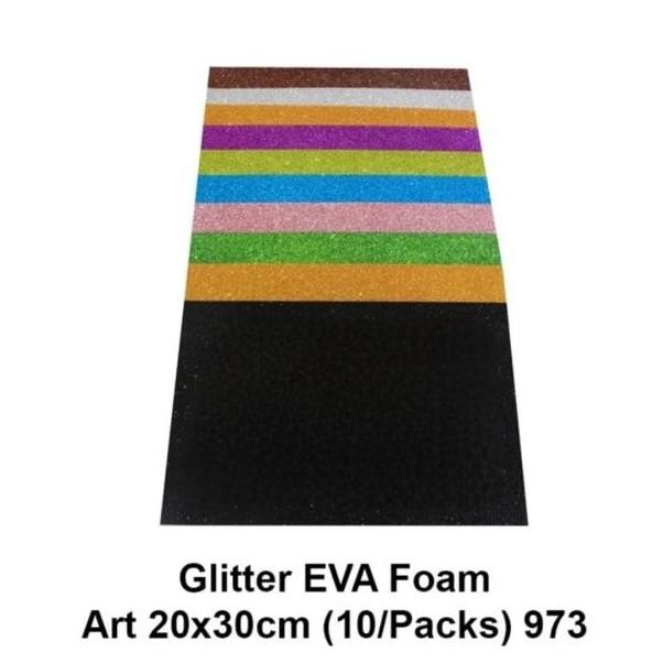 

TERLARIS - foam art busa lembaran glitter A4 10pcs