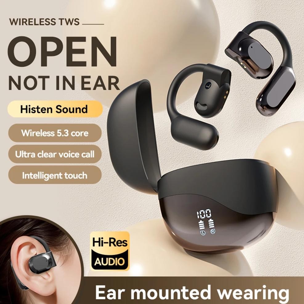 

M62 Translator Earbud Wireless Earphones Bluetooth Translation Earbuds Noise Cancelling Real Time AI Translator Earbuds Ear Hook