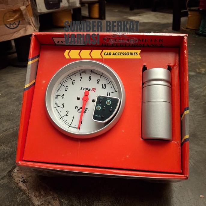 Tachometer RPM Mobil Type R 5 inch Universal Diskon