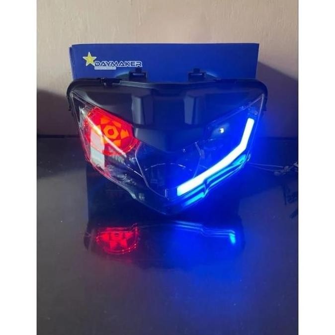 rlektor led mx king 150 new V2 Y15 V2 lampu depan mx king new v2