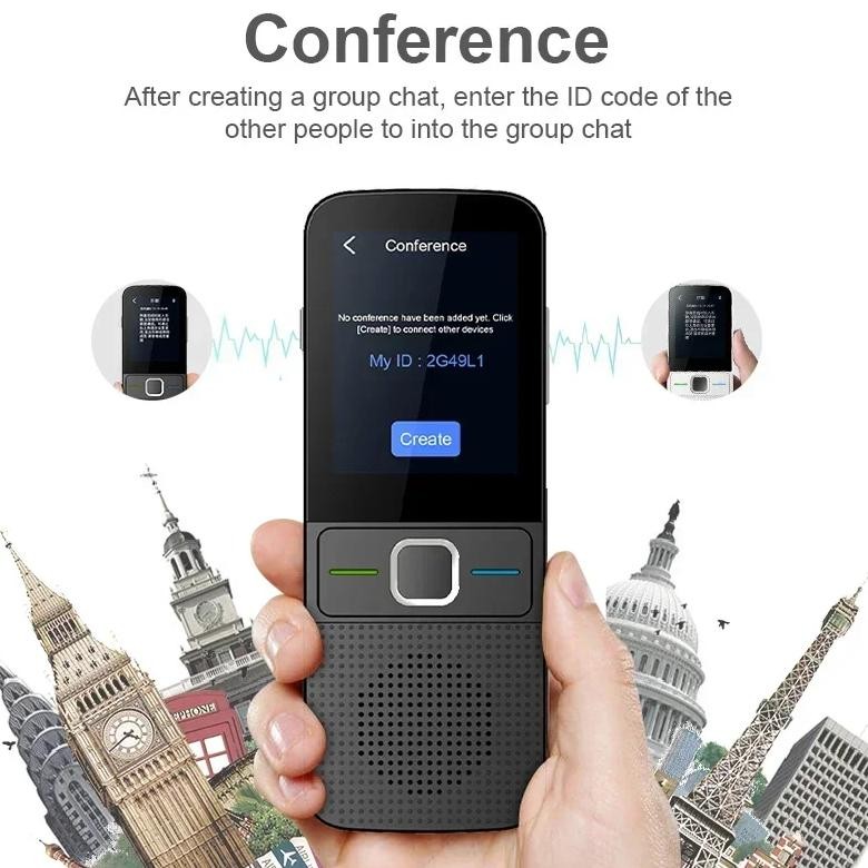 

Smart Voice Translator 137 Multi Languages in Real 2025 Online Instant Off Line Translation AI Learning Conversion T10 Newest