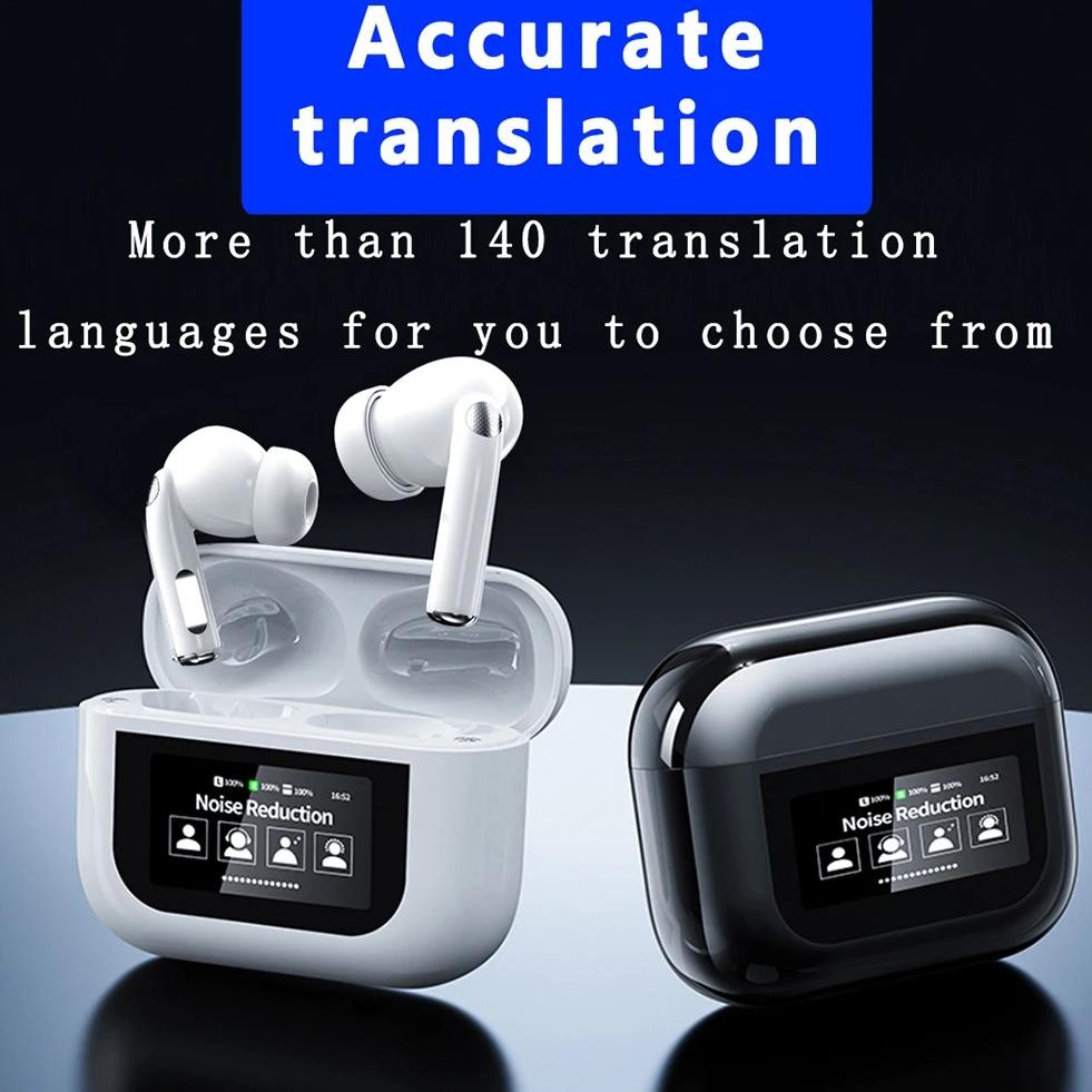 

Wireless BT 5.4 Translation Earphones ANC Noise Cancelling 144 Languages Two-Way Translator Earbuds for Sports Business Travel