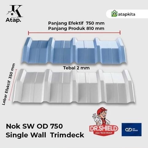 HJK Nok UPVC Trimdeck OD750 / Spandek Dr.Shield / Karpus / Wuwung Bubungan