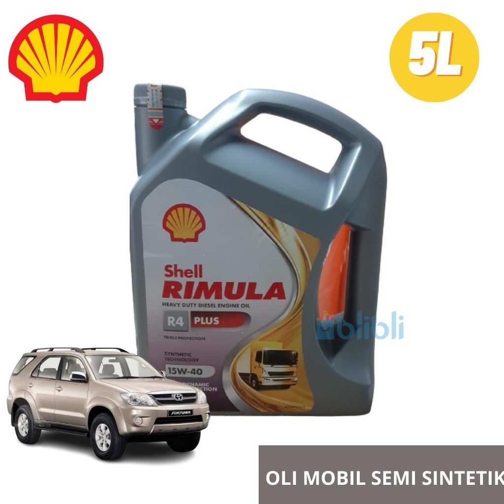 SHELL RIMULA R4X 15W40 [5L] OLI MOBIL DIESEL UKURAN GALON OLI MOBIL SHELL PAJERO DIESEL / INNOVA DIE