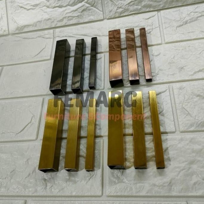 NEW HOLLOW STAINLESS 20X40mm FEMARG SUS 201 MIRROR GOLD |ROSE GOLD |BLACK