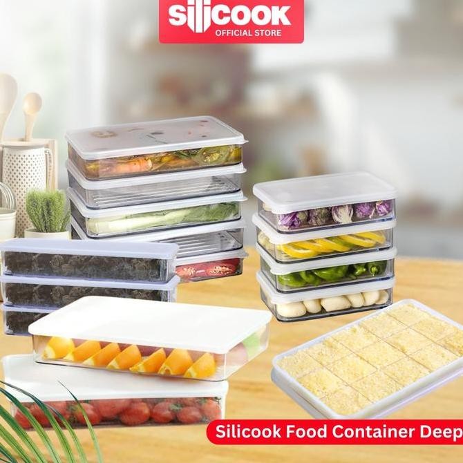 TERLARIS - Silicook Food Container Flat - Korean #1 Food Container Organizer Kotak Makanan Penyimpan
