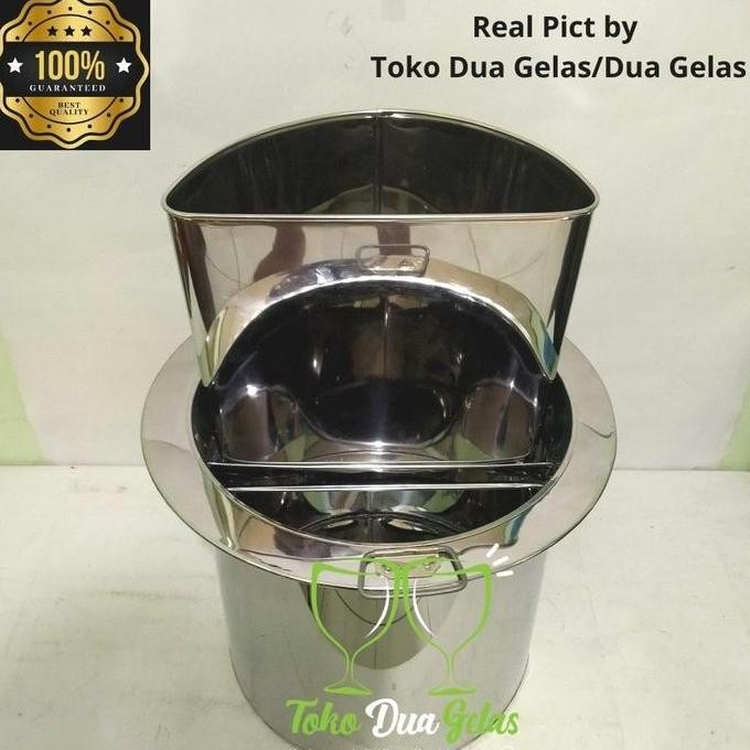 Tersedia Dandang mie ayam sekat lepas 32cm panci dandang/ tong pangsit mie ayam