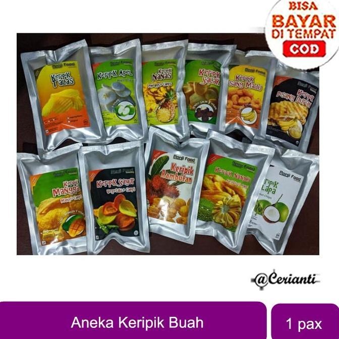 

READY MEDAN KERIPIK BUAH & SAYUR Kripik (ANEKA BUAH & SAYUR)_Cerianti