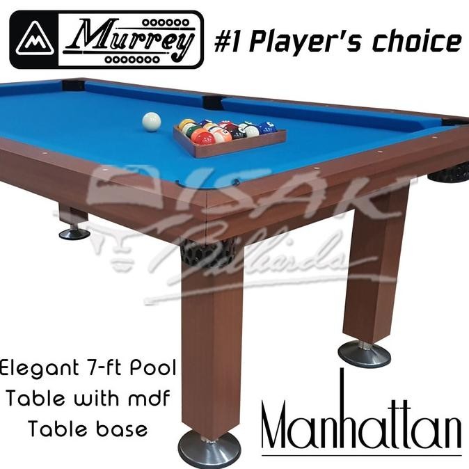 Murrey Pool Table - 7 ft Manhattan - Meja Billiard Biliar Bilyard Asli