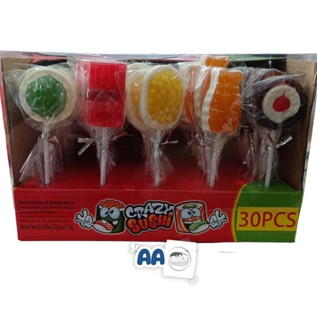 

PERMEN KERAS CRAZY SUSHI BOX ISI 30 X 15 GR