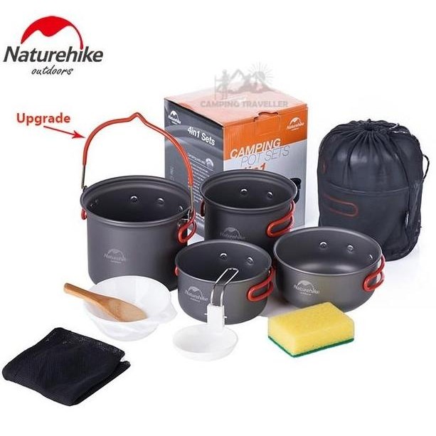 Nesting Naturehike Nh18T018-G Alat Masak Camping
