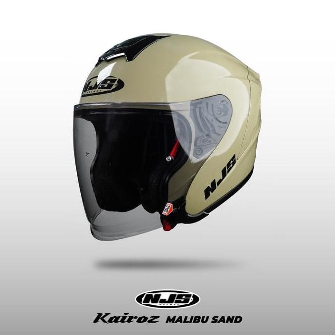 NJS KAIROZ MALIBU SAND - Helm Half Face | Kairoz | Kairoz V1 |  Kairoz Polos | Kairoz ORI | NJS ORI