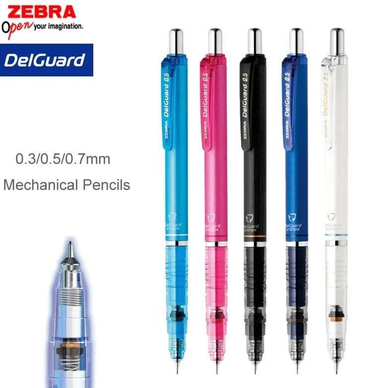 

Zebra Mechanical Pencil Japan Delguard Type Continuous Core Pencils Lapiseira Students Stationery Supplies For Writing Drawing
