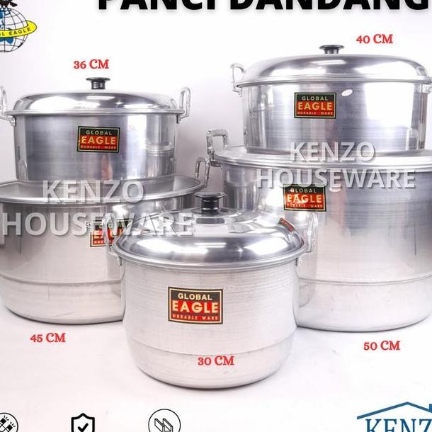 Panci Kukus Langseng 40 45 50 Cm Kukusan Dandang Almunium Besar