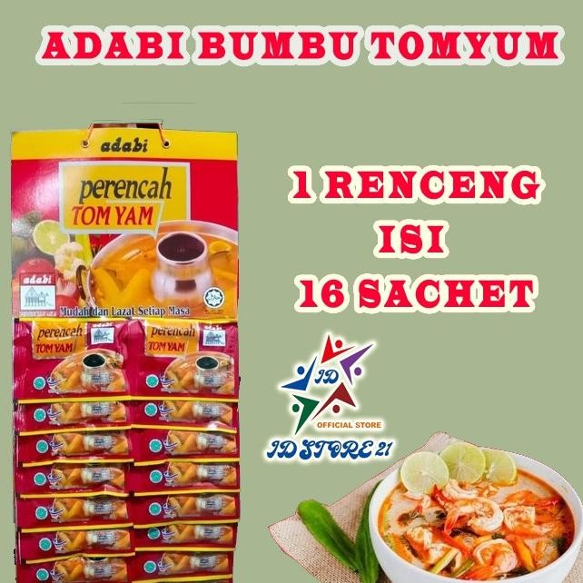 

16 Pcs Bumbu Tomyum N Adabi Perencah 40 Gram