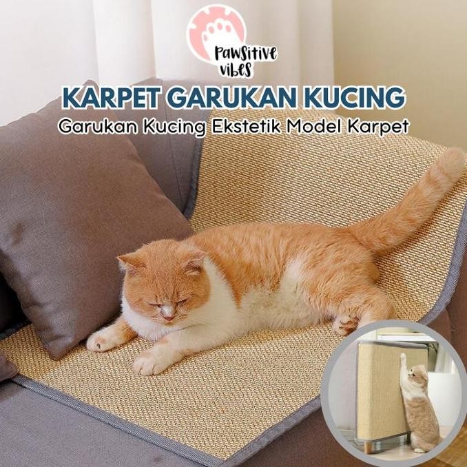 Karpet garukan kucing anti selip-karpet tahan terhadap cakaran kucing