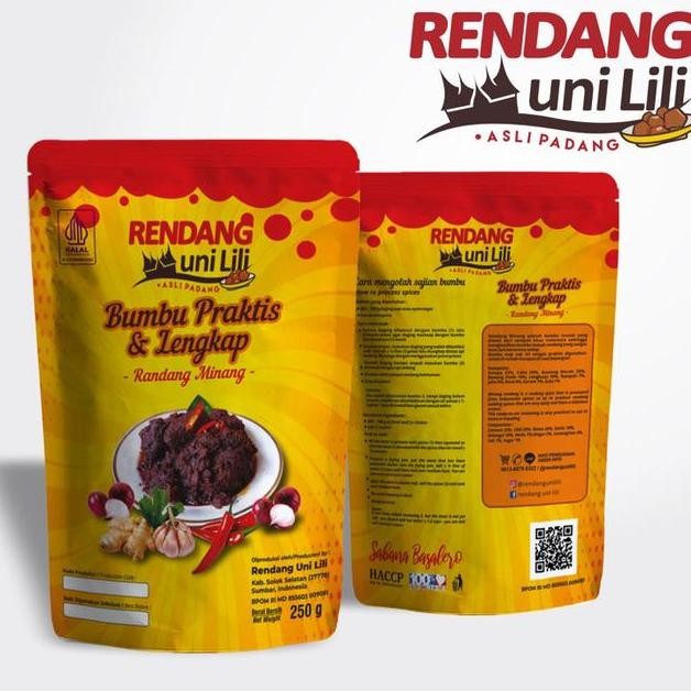 

Bumbu Rendang N Tanpa Tambah Santan Kemasan 250Gr By Uni Lili