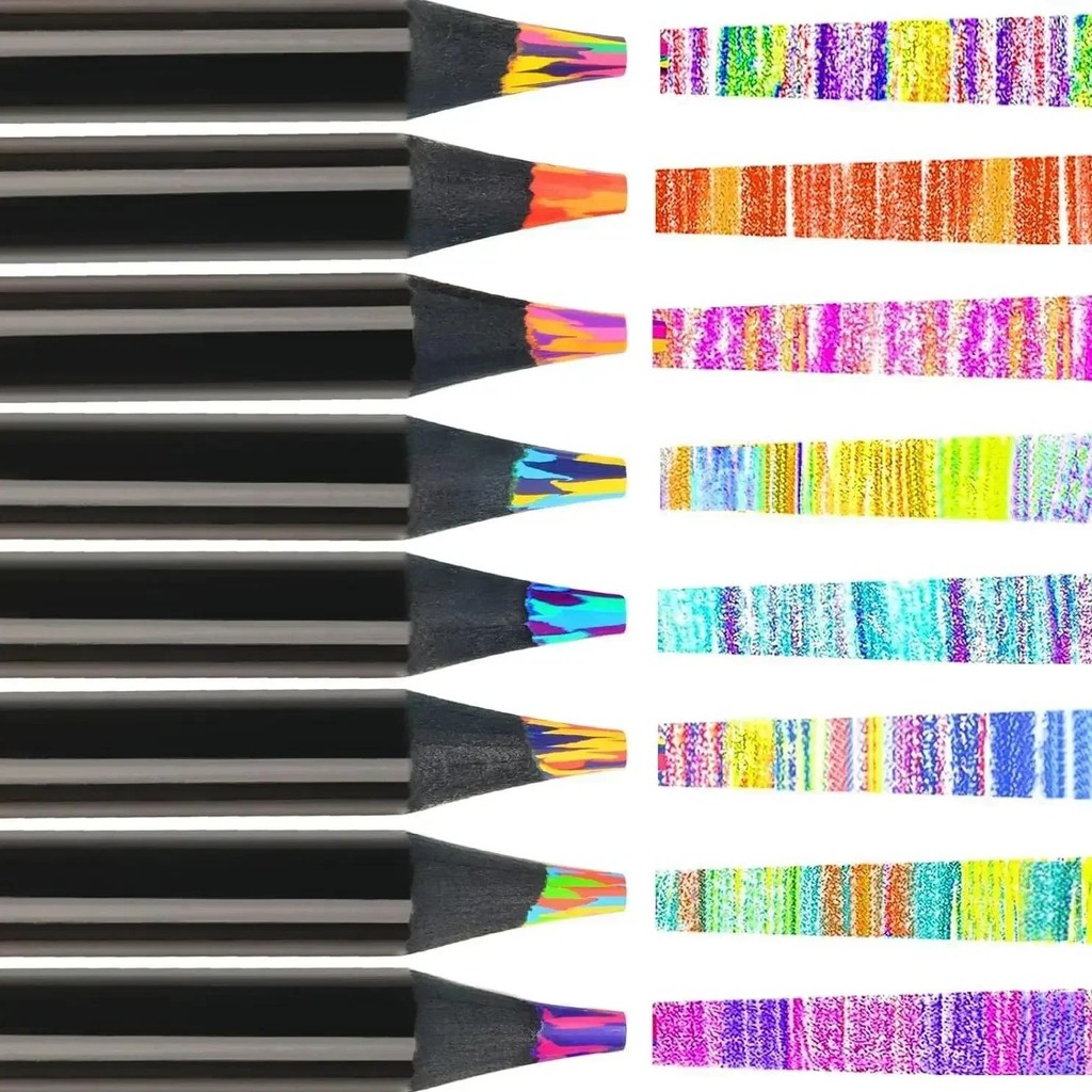 

10 Pcs/Pack Rainbow Color Pencils For Kids Gradient Crayons Art Painting Drawing Pencil School Student Stationery Supplies