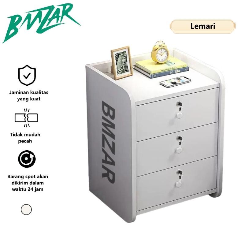 Meja Nakas Minimalis Meja Samping Dengan roda Meja Nakas portable Beside table Meja Nakas Bed Side L