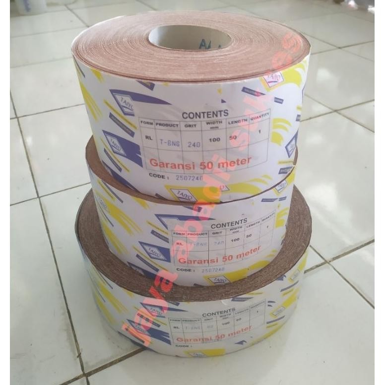 Amplas Meteran Taiyo Amplas Rol Taiyo Amplas Roll Taiyo 50 Meter