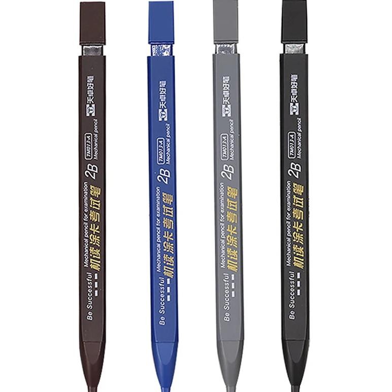 

Thick Flat Head Mechanical Pencil Drawing 2B With Refills Pencil Office Supplies Writing Automatic Office School Supplies