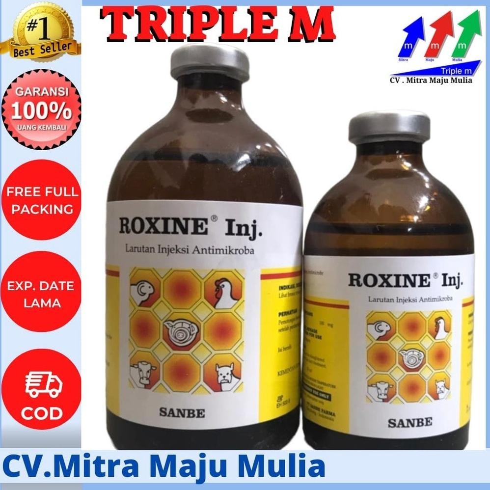 Terlaris Roxine 50ml Roxine 100 ml Antibiotik Sapi Kambing dll Sanbe Terbaru