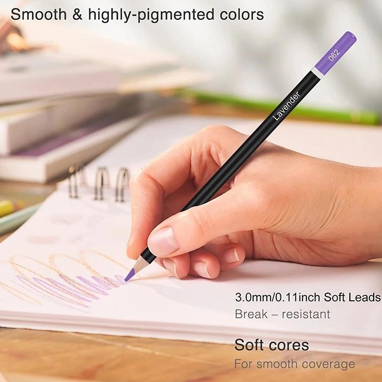 

72 Colored Pencils For Arts Student Paintting Back To School Supplies Soft Core Artist Sketch Drawing Pencils Set