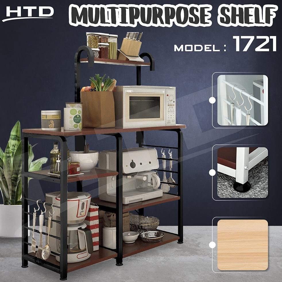 Rak Dapur Susun Serbaguna Minimalis Rak Microwave Multifungsi